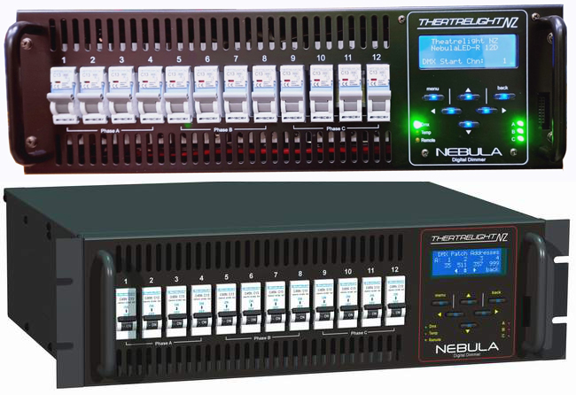 Dimmer Relay Packs of 2kw load and 12 channels, Nebula Relay by Theatrelight NZ